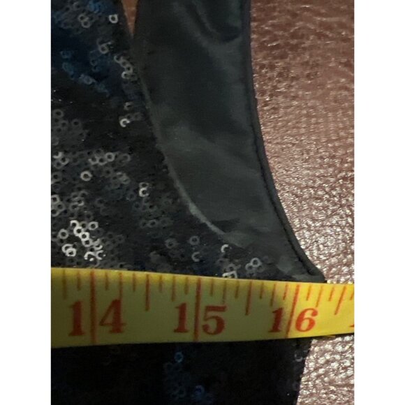 Christina Wu Celebration Black Sequin & Chiffon Sleeveless Gown Size 0 - Picture 4 of 8